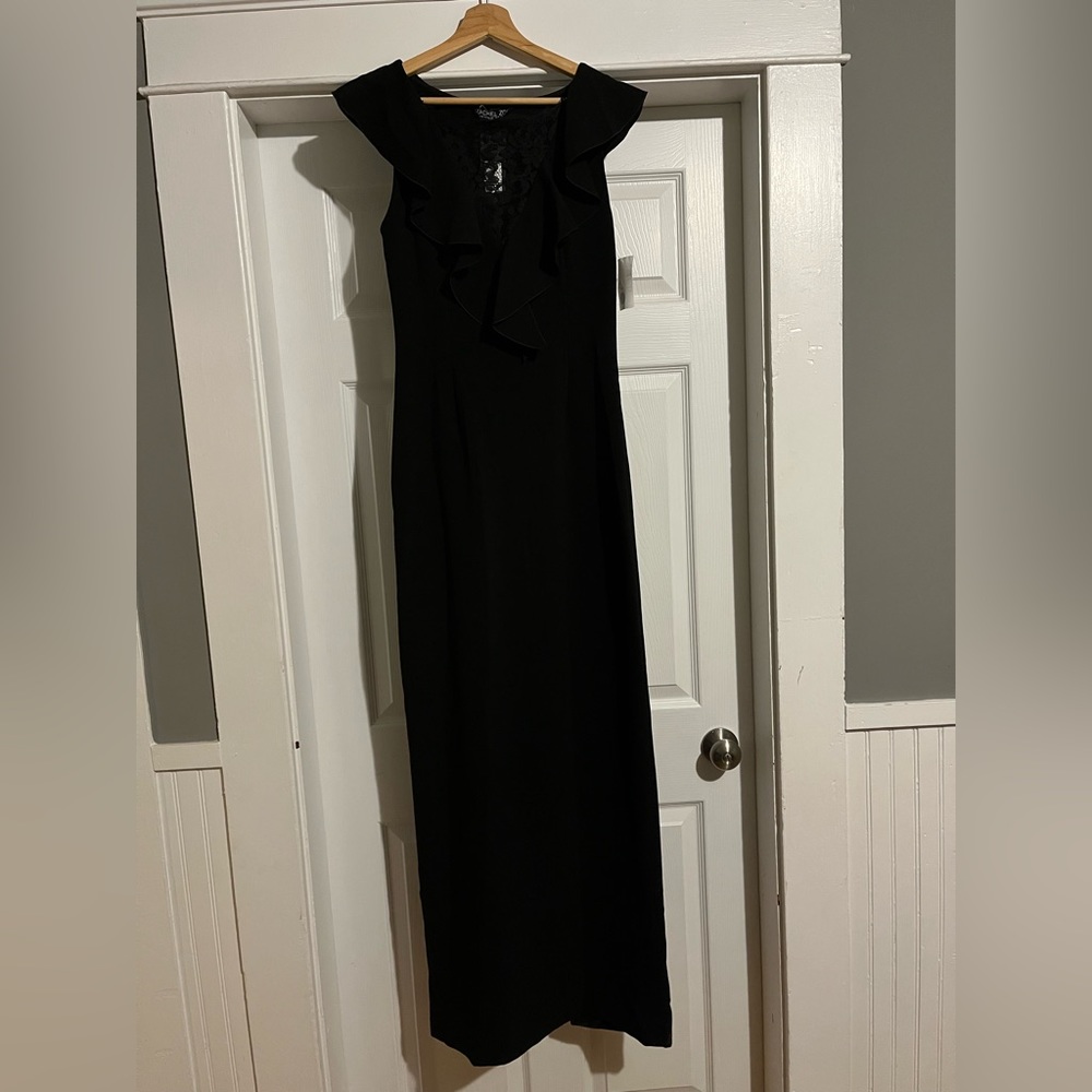 Rachel Zoe Black Floor-Length Gown